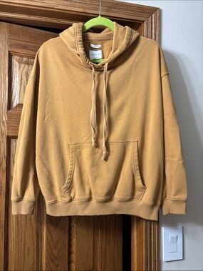 American Eagle Ochre Sherpa-Lined Pullover